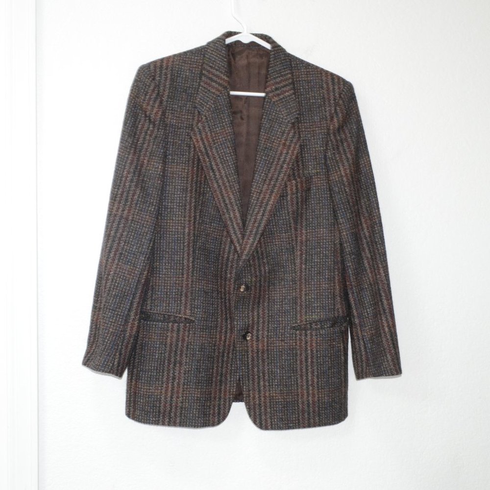 Men's Boss by Hugo Boss Plaid Alpaca Wool Sports Coat 40R